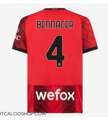 AC Milan Ismael Bennacer #4 Prima Maglia 2023-24 Manica Corta